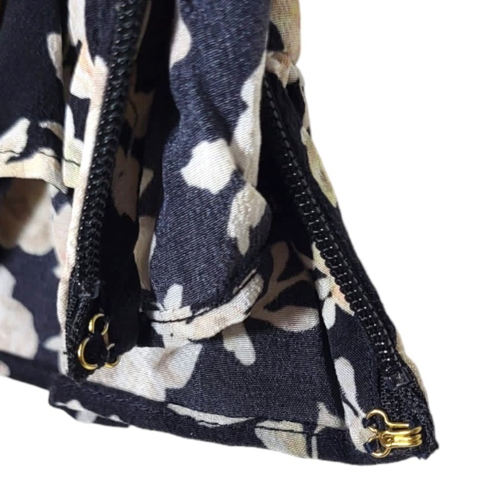 NEW LoveShackFancy Silk Floral Print Louis Blouse in Almond Cookie - Picture 11 of 16